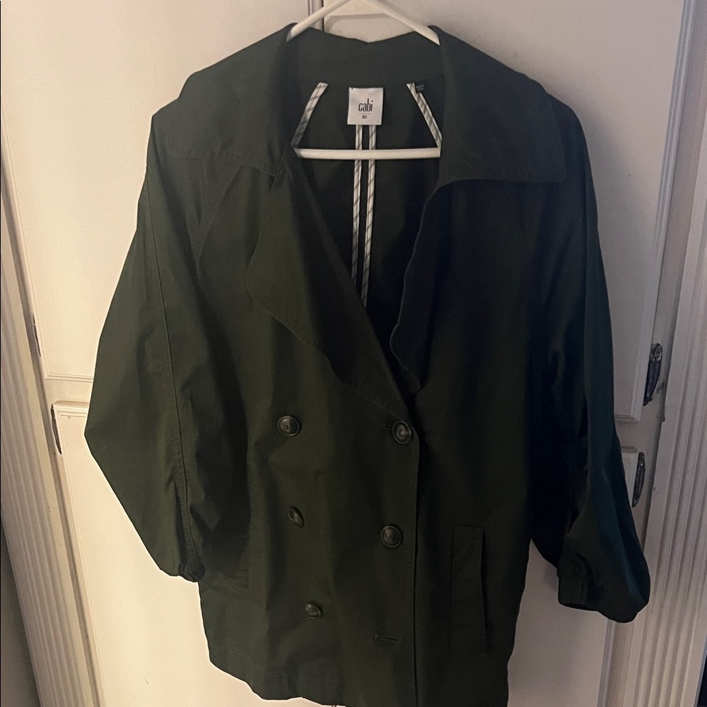 CAbi Women's Olive Trench Coat